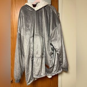 Oversized blanket hoodie.